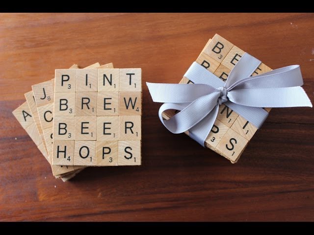How to Make DIY Scrabble Coasters
