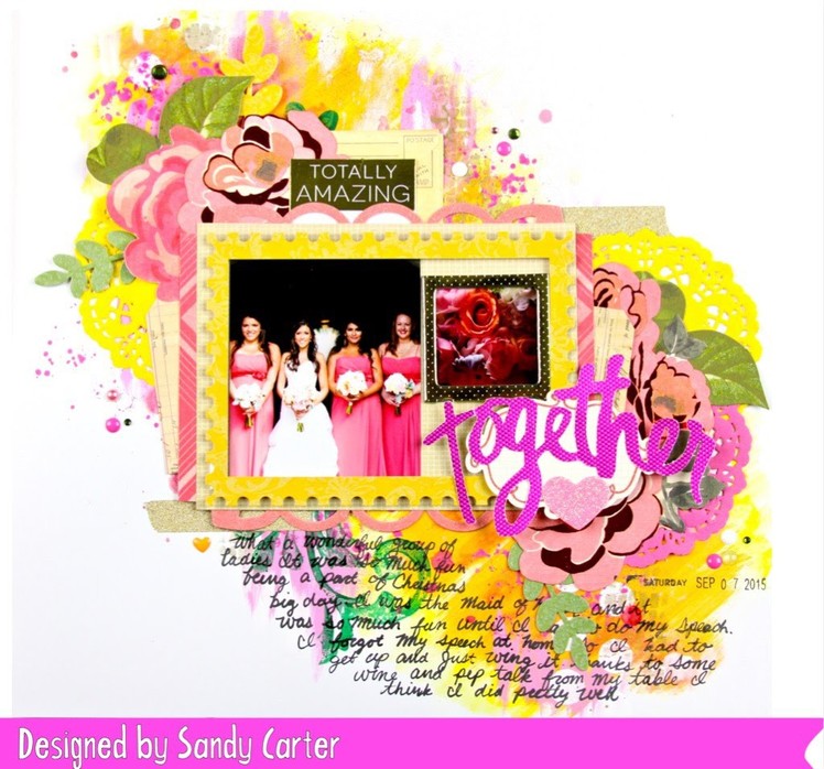 How to scrapbook with mixed media-totally amazing together