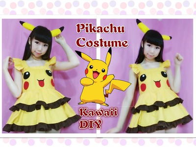 Kawaii DIY - Pokemon Pikachu Dress.Costume (Easy)