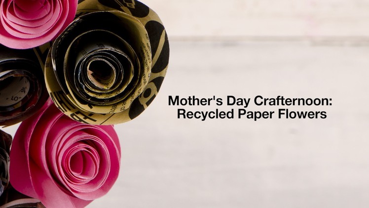 LUSH DIY: Recycled Paper Flowers