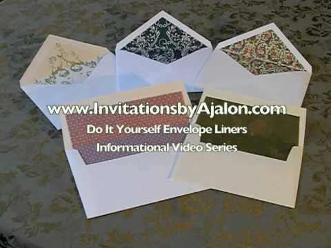 Making Your Own Envelope Liner- DIY Envelope Liner Instructions
