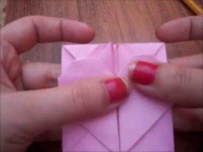 Mini tarjeta corazon.Origami.San valentin(mundodebonny)