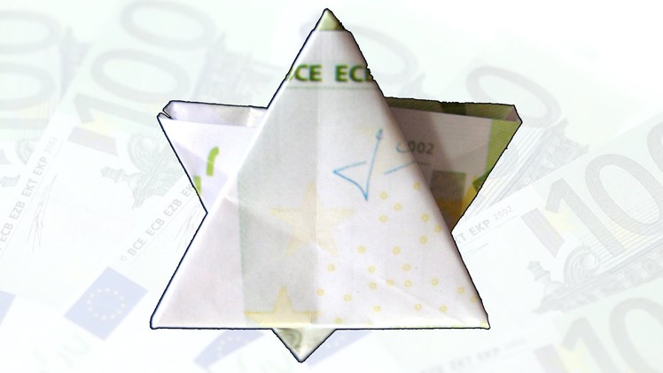 Money Origami Star of David Instructions
