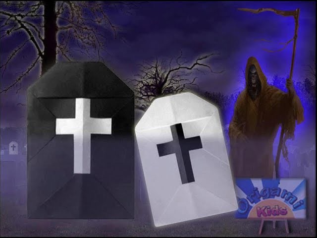 Origami Halloween Grave. (Full HD)