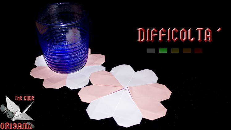 [ORIGAMI ITA] Sottobicchiere Cuore (Francis Ow) || Origami Decorativi.Utili.San Valentino