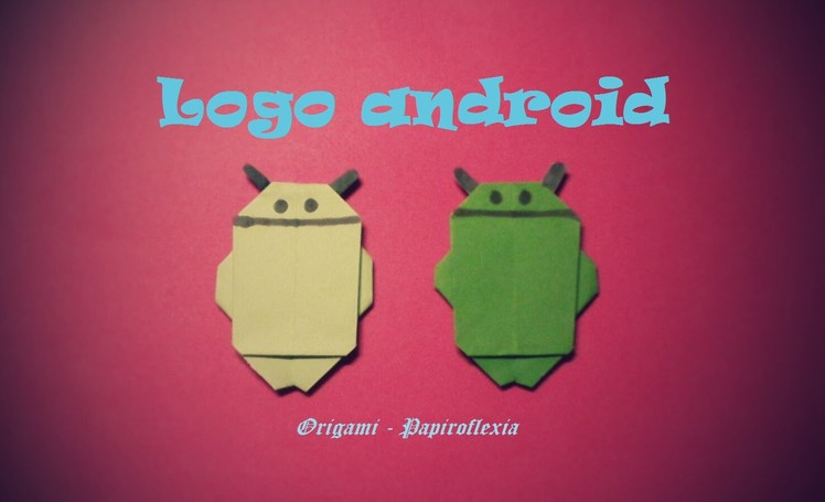 Origami - Papiroflexia. Logo android, simple de hacer