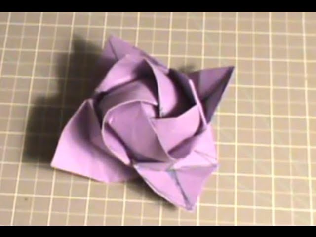Origami Rose Tutorial - Kawasaki Rose
