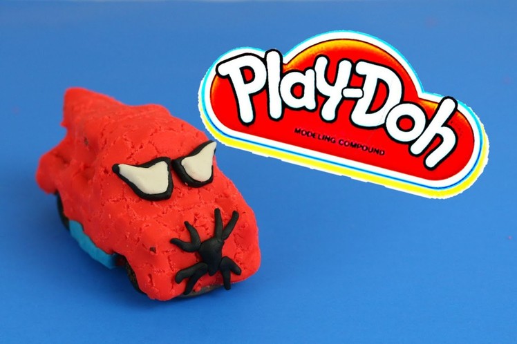 Play-Doh Superheroes Spider-Man Tutorial DIY Play Doh Disney Cars Mater Spiderman Dough