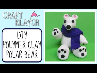 Polymer Clay Polar Bear Ornament DIY  Craft Klatch Christmas Series