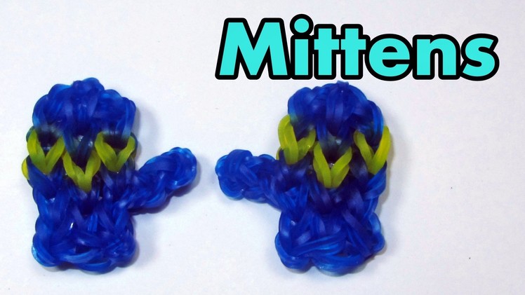 Rainbow Loom: MITTENS Charm (Easy): How To Design. Tutorial