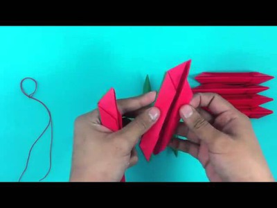 Rosa de papel - Flor de origami