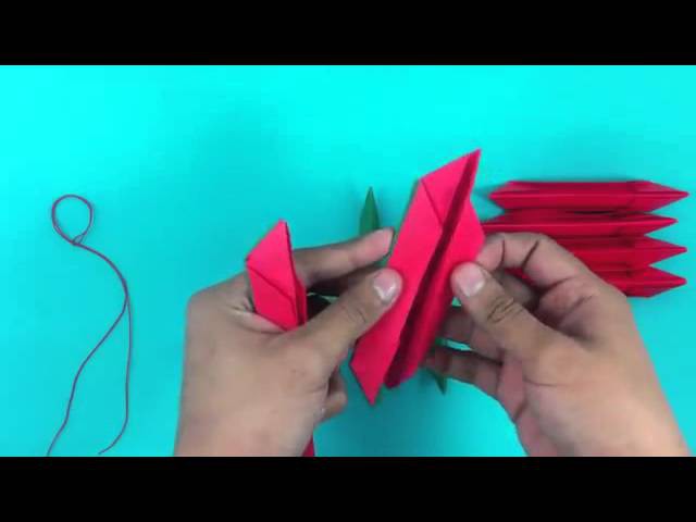 Rosa de papel - Flor de origami