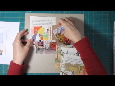 Scrapbook Page Process Using Childrens Bookpaper