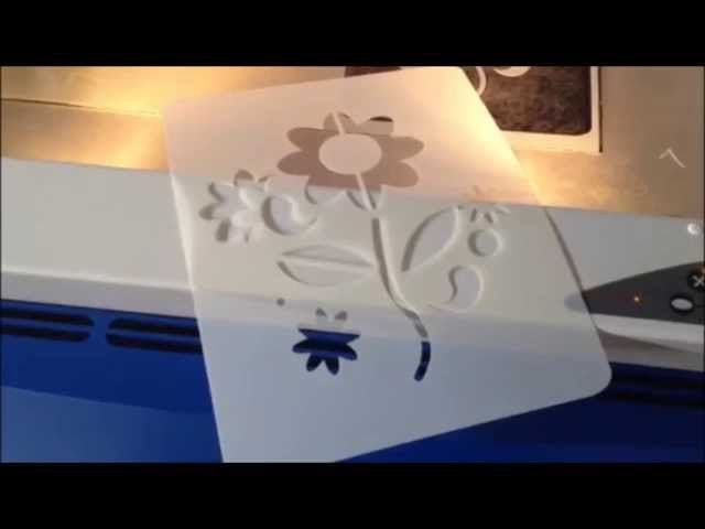 Stencil Video How We Make a Stencil Template For Fabric, Walls, Scrapbook