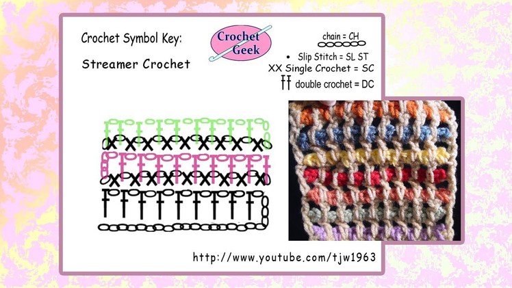 Streamer Crochet  Square Crochet Geek