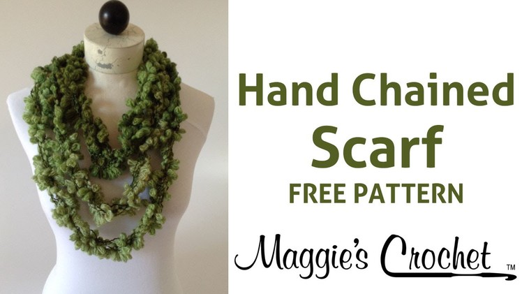 Super Easy 5 Minute Starbella Flowers Hand Chained Scarf (Single & Double) - Right Handed