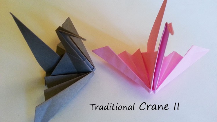 Traditional Origami Crane II: tutorial