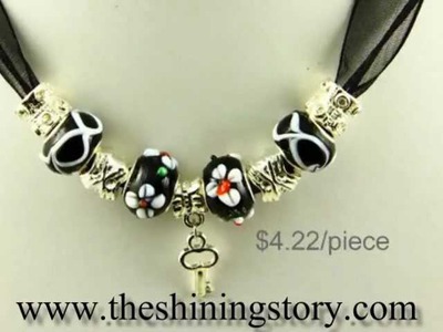 Wholesale Pandora style charm necklaces and finger rings with big whole beads, how to buy wholesale