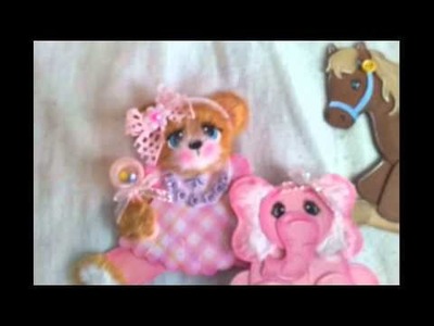 Baby girl and boy tear bears for scrapbooking pages albums or card