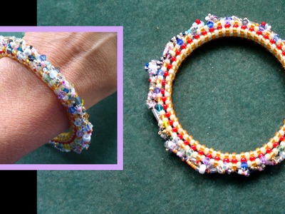 Beading4perfectionists : Stitch nr 6: Cubic Right Angle Weave (CRAW)  bracelet beading tutorial