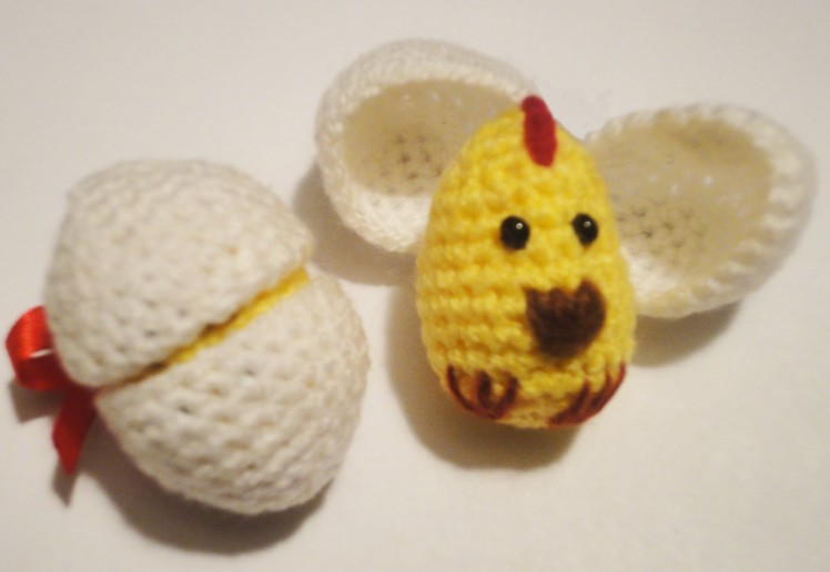 Цыплёнок в скорлупе Часть 1  Вязание крючком Chick in shell  Part 1 Crochet