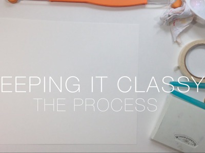 'Classy' Scrapbook Layout Start to Finish Process Video
