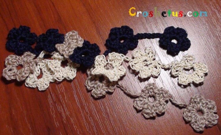 Crochet 5 Petal Floral Cord