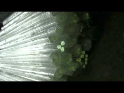 Crystal glass bead making---Crystal material rods without hole