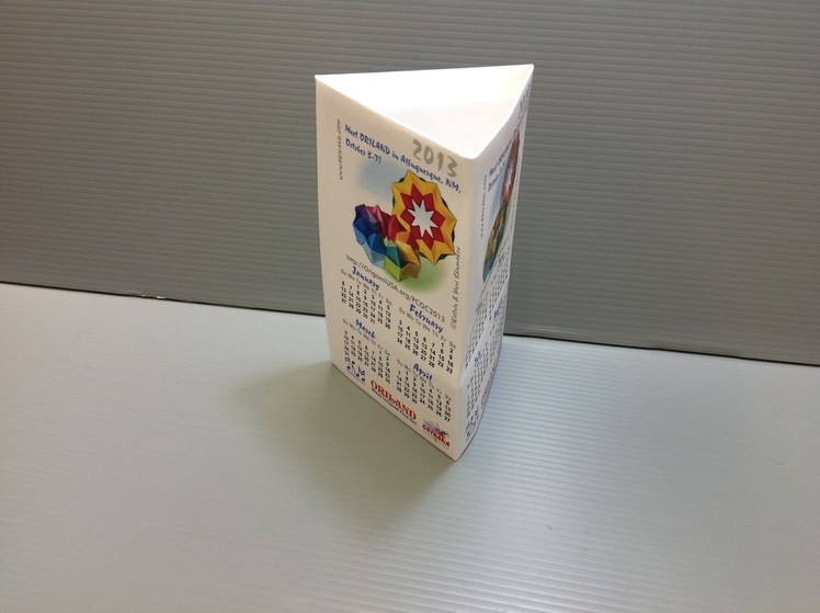Daily Origami: 017 - Oriland Calendar by Yuri Shumakov