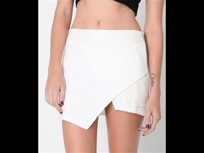 DIY : Asymmetrical.Origami Skirt(SEWING)