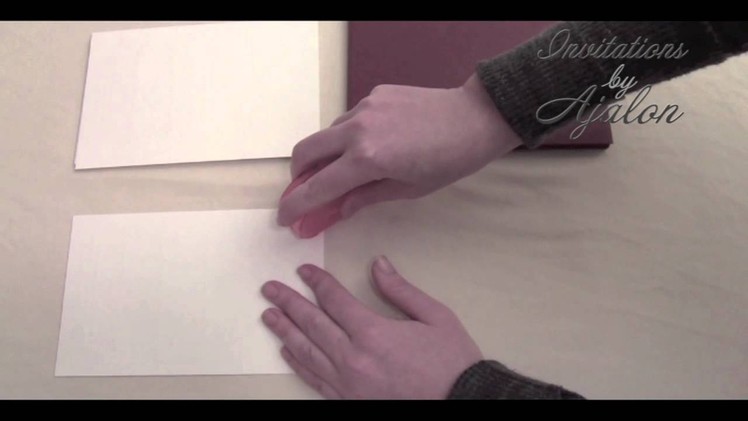 DIY: Attaching a Second Paper Layer to Your Wedding Invitation