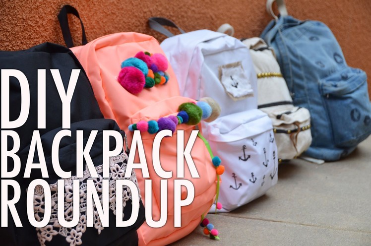 DIY Backpack Bonanza Roundup with Mr. Kate