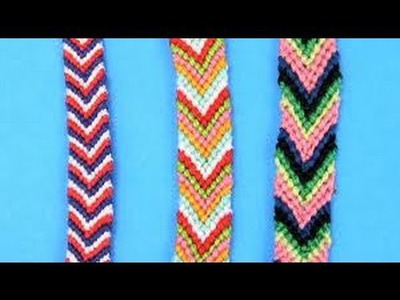 DIY Friendship Bracelets for Beginners ~ Chevron Stripe