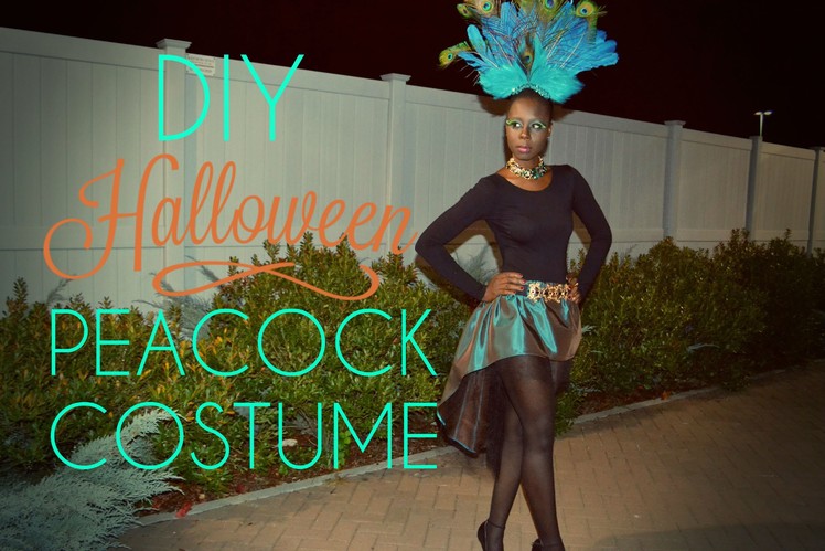 DIY Halloween Peacock Costume