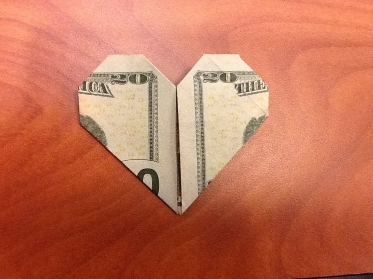 Dollar Origami: Easy Valentine's Heart