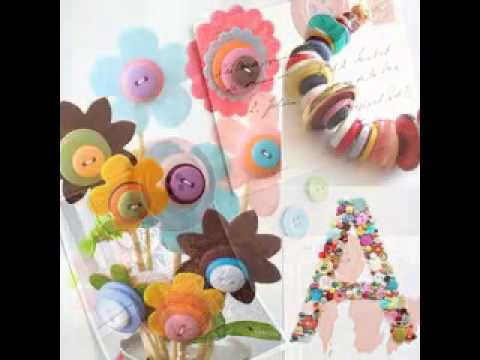 Easy DIY Craft ideas using buttons
