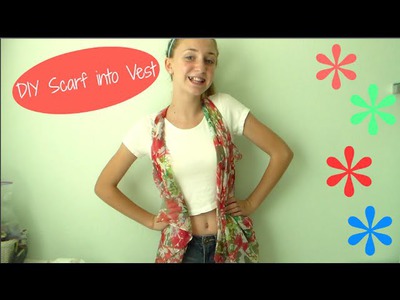 Fashion DIY: Vest into Scarf in 10 Seconds!!!