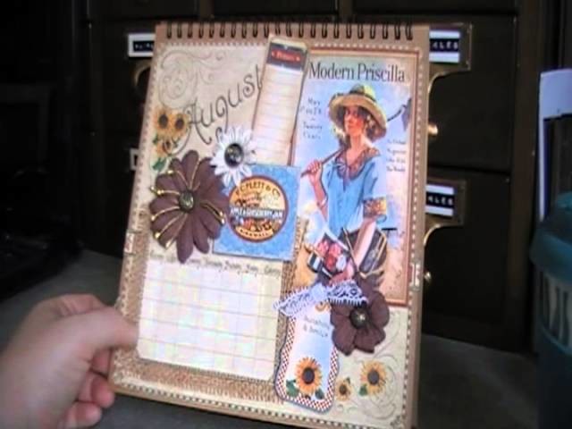 Graphic 45 Place In Time Easel Album Scrapbook Calendar