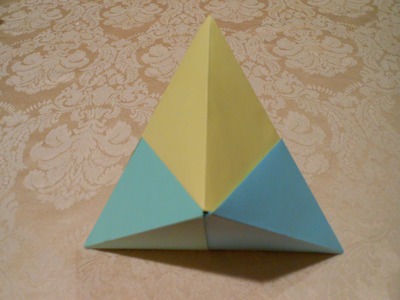 How to make an origami 3D triangle(HD)