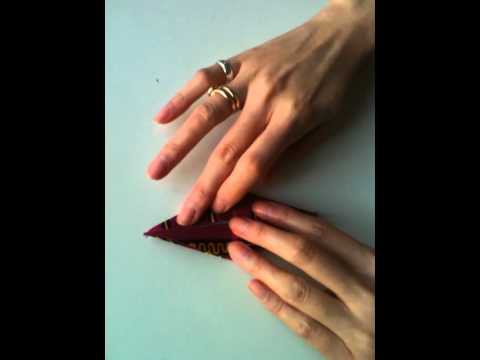 How to make an Origami Crane - Batik Fabric Sisterbatik