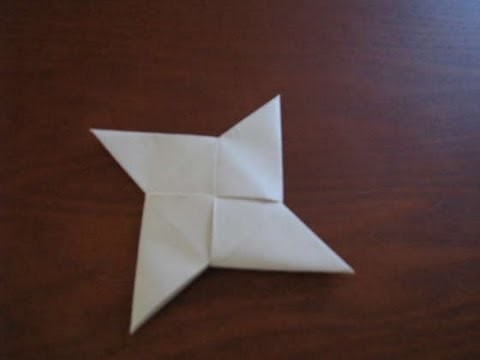 How to Make an Origami Ninja Star.Shuriken- Step by step 手裏剣- Como hacer un origami estrella ninja