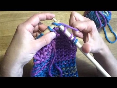 I can knit - the knit stitch!