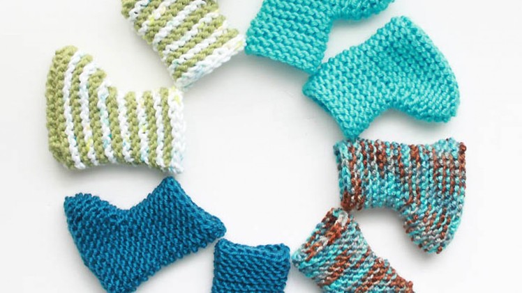 Knit Fast and Cute Baby Booties - DIY Crafts - Guidecentral