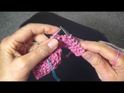 LACE INSERT IN KNITTING