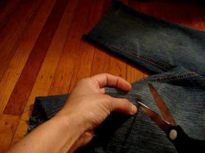 Megan's Craft Time how to get ripped worn jean shorts