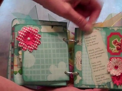 Mini Book Scrapbook with Nerdy Birdy Papers
