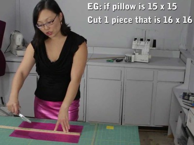 MJTrends Snakeskin fabric pillowcase tutorial - DIY