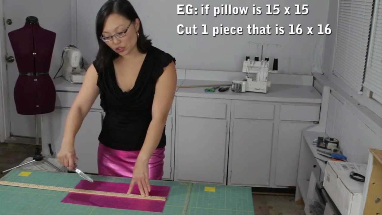 MJTrends Snakeskin fabric pillowcase tutorial - DIY