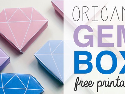 Origami Crystal Box Free Printable & Tutorial