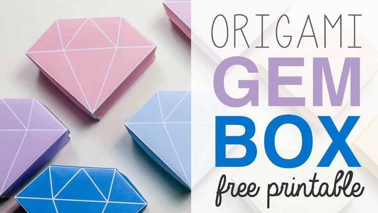 Origami Crystal Box Free Printable & Tutorial